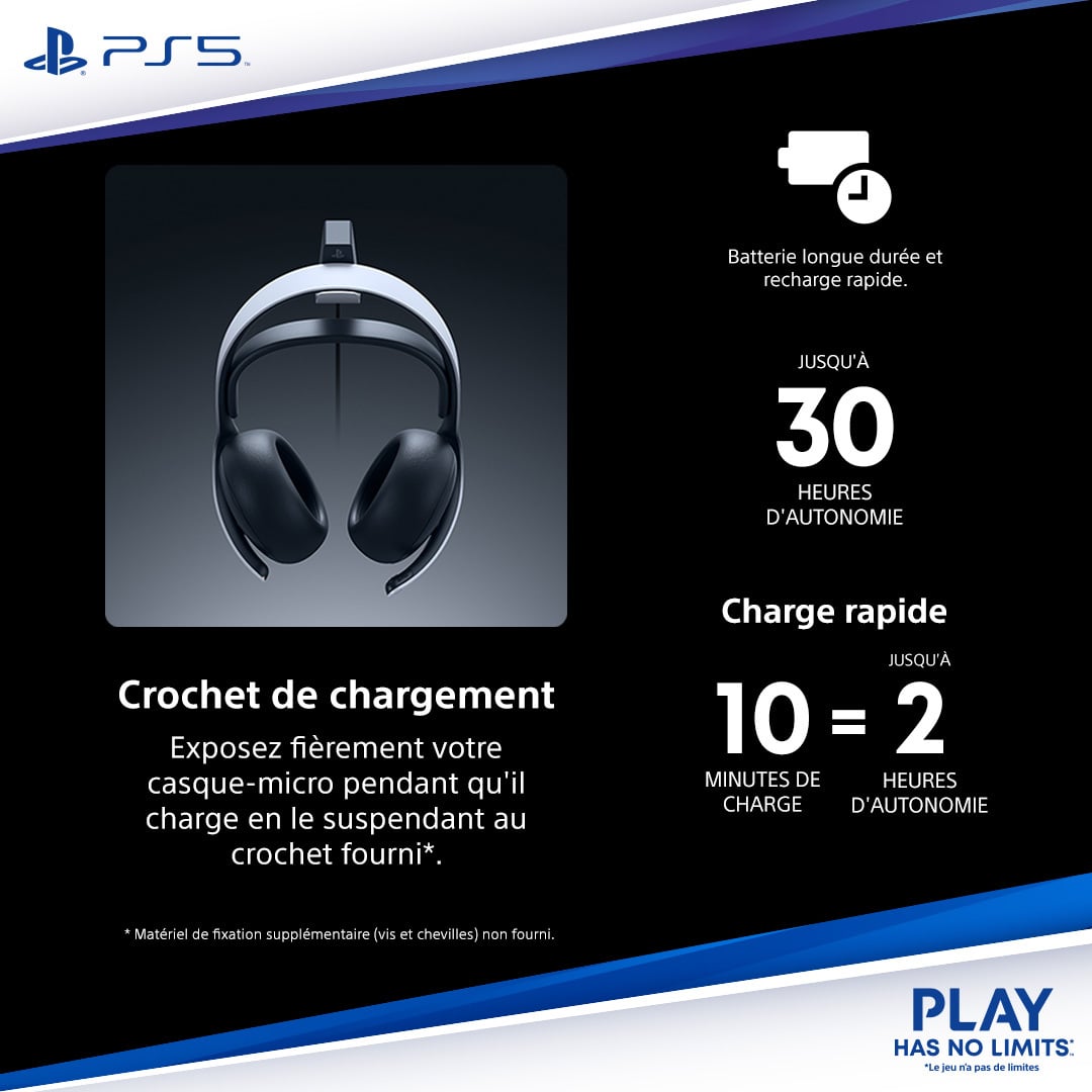 Casque-micro sans fil PULSE Elite™ Midnight Black - PS5