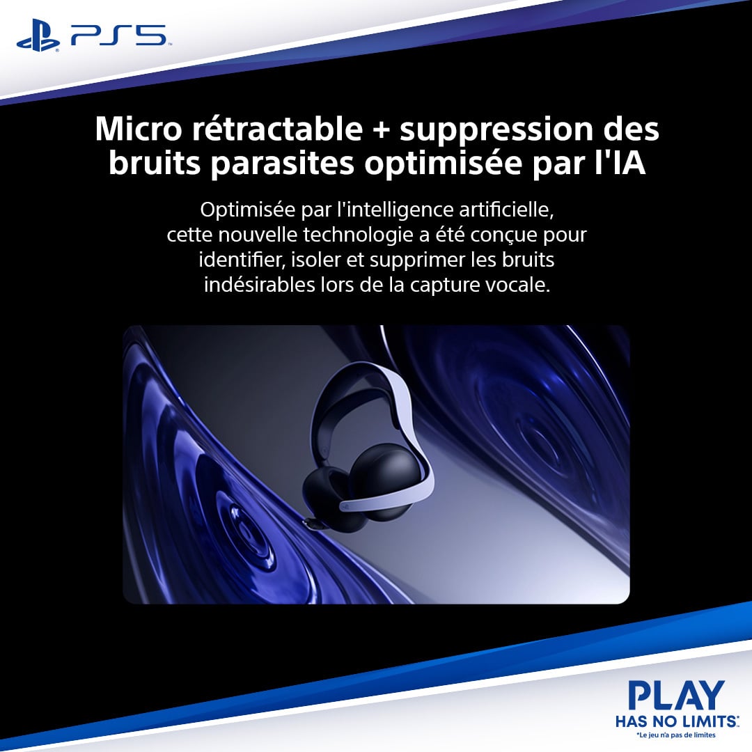 Casque-micro sans fil PULSE Elite™ Midnight Black - PS5