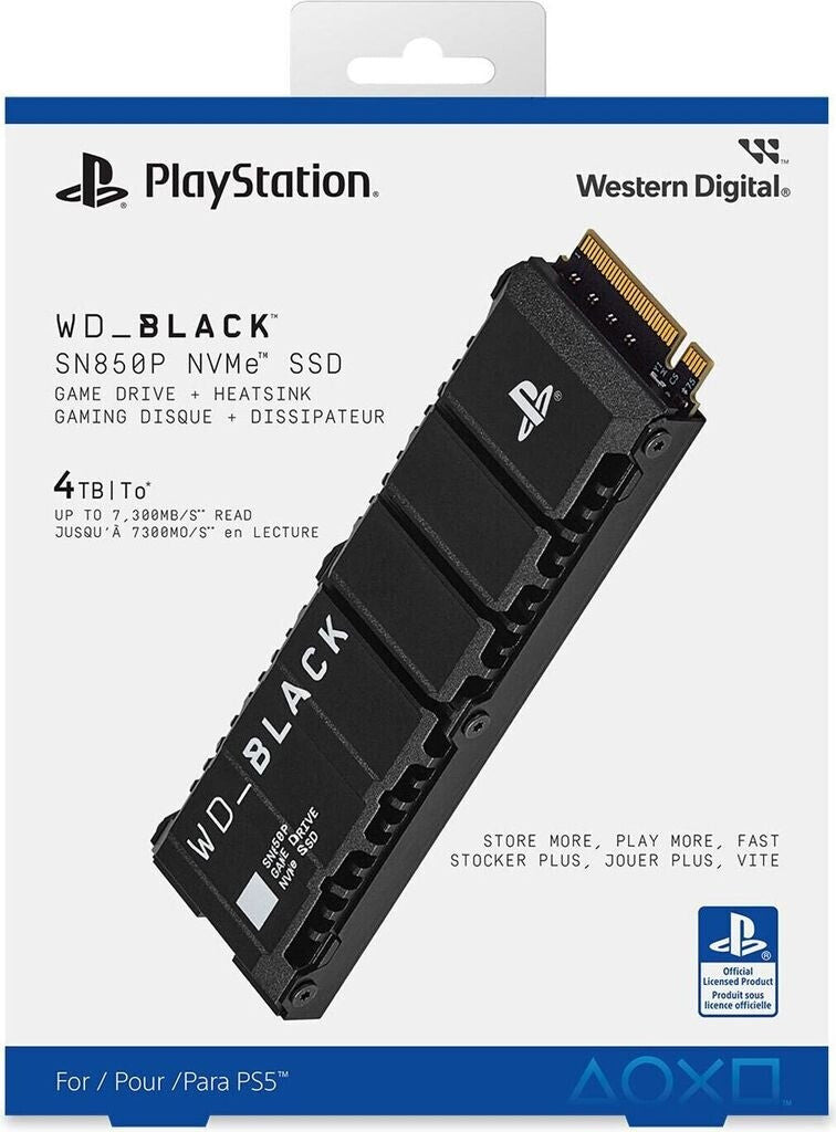 Western Digital Black SN850P for PS5 4 To